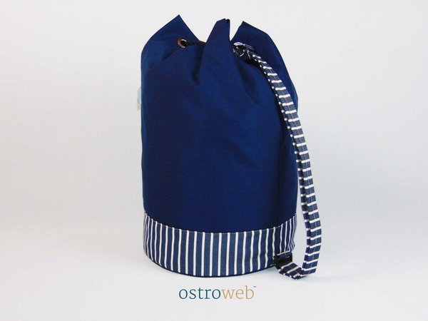 Schoudertas / Duffle bag by Ostroweb | blauw-wit