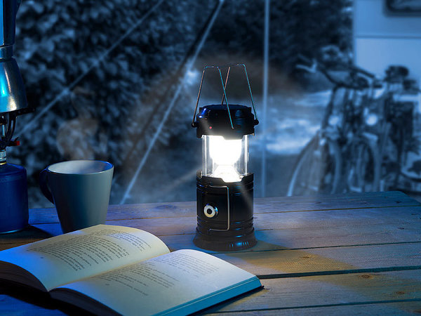 Solar LED Campinglamp 3in1